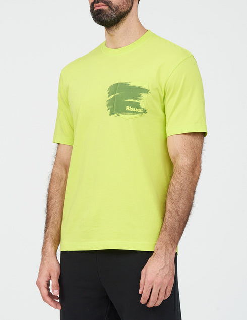 BLAUER PÁNSKE TRIČKO S KRÁTKYM RUKÁVOM