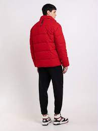 KRÁTKA PREŠÍVANÁ BUNDA S VYSOKÝM LÍMCOM