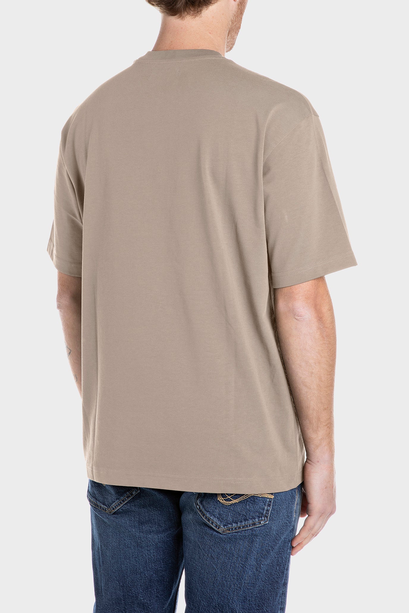 REPLAY PÁNSKÉ BAVLNĚNÉ TRIČKO S VÝŠIVKOU 