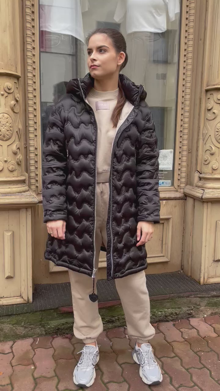 DÁMSKÁ DLOUHÁ PÉŘOVÁ BUNDA BLAUER NILES