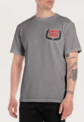 REPLAY MEN'S JERSEY T-SHIRT WITH GARAGE PRINT 
