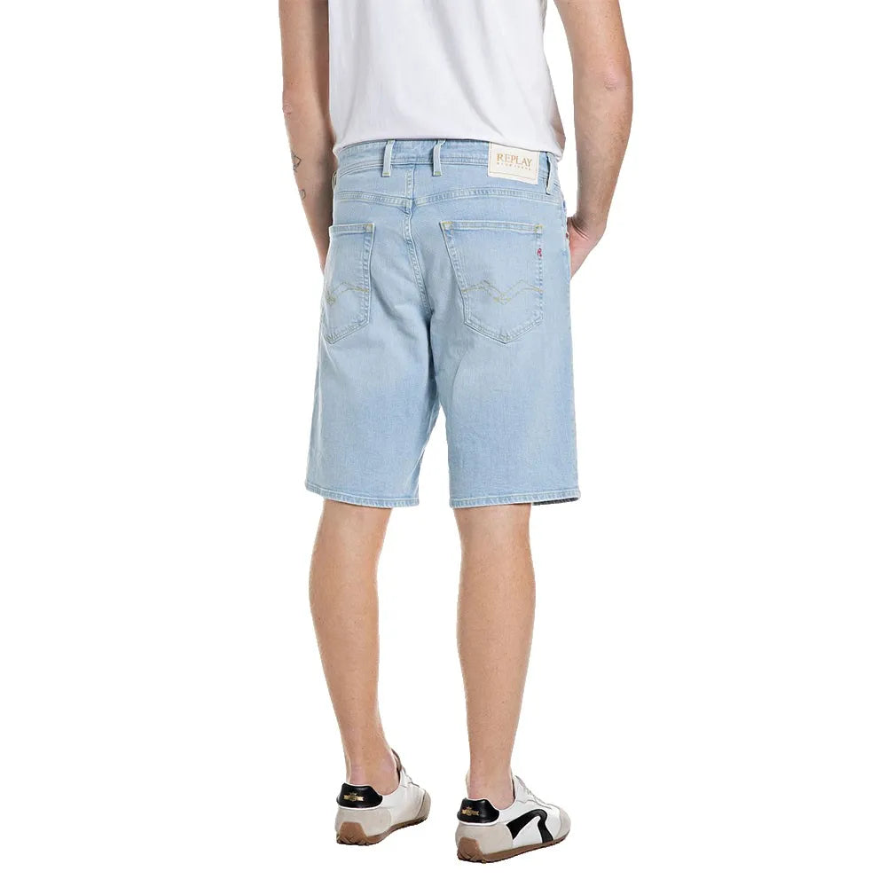 PÁNSKÉ DŽÍNOVÉ ŠORTKY REPLAY GROVER STRAIGHT FIT Z ORGANIC DENIMU - M1072 .000.573 106