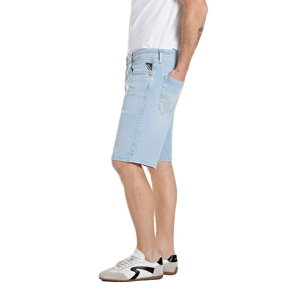 PÁNSKÉ DŽÍNOVÉ ŠORTKY REPLAY GROVER STRAIGHT FIT Z ORGANIC DENIMU - M1072 .000.573 106