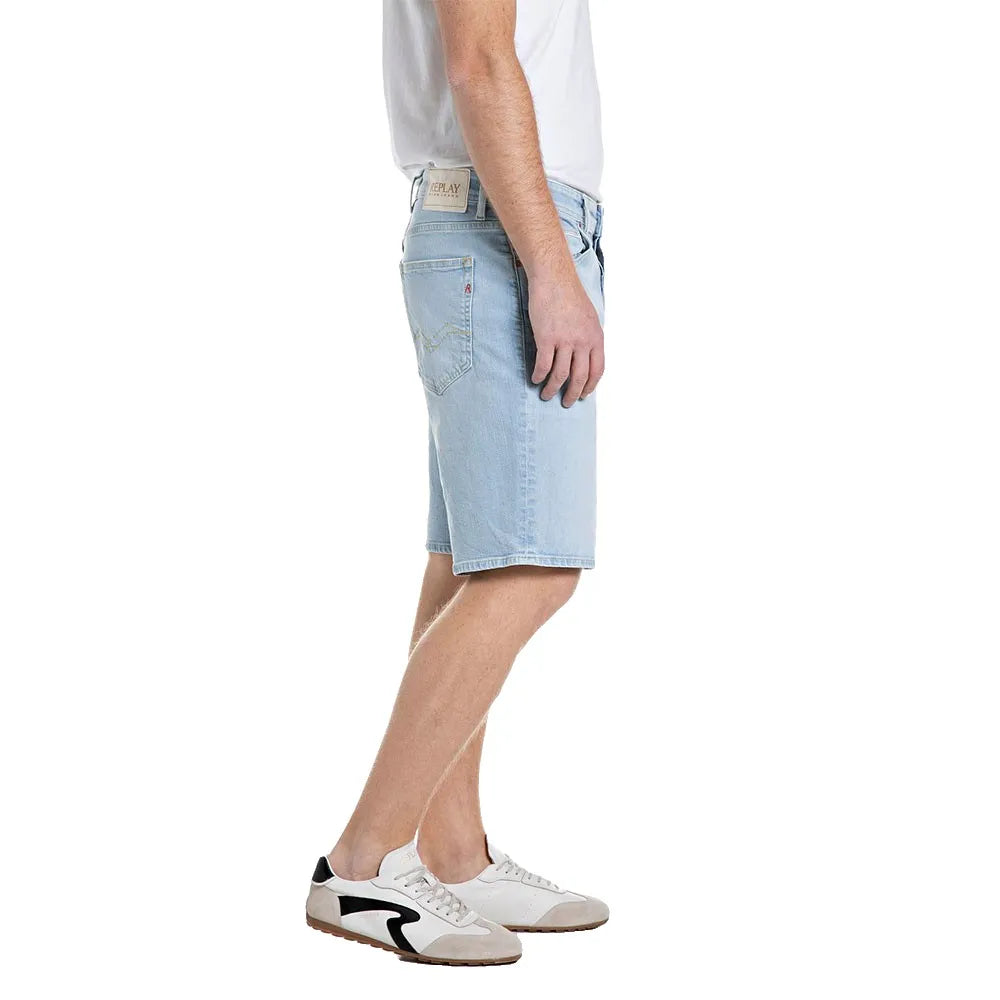 PÁNSKÉ DŽÍNOVÉ ŠORTKY REPLAY GROVER STRAIGHT FIT Z ORGANIC DENIMU - M1072 .000.573 106