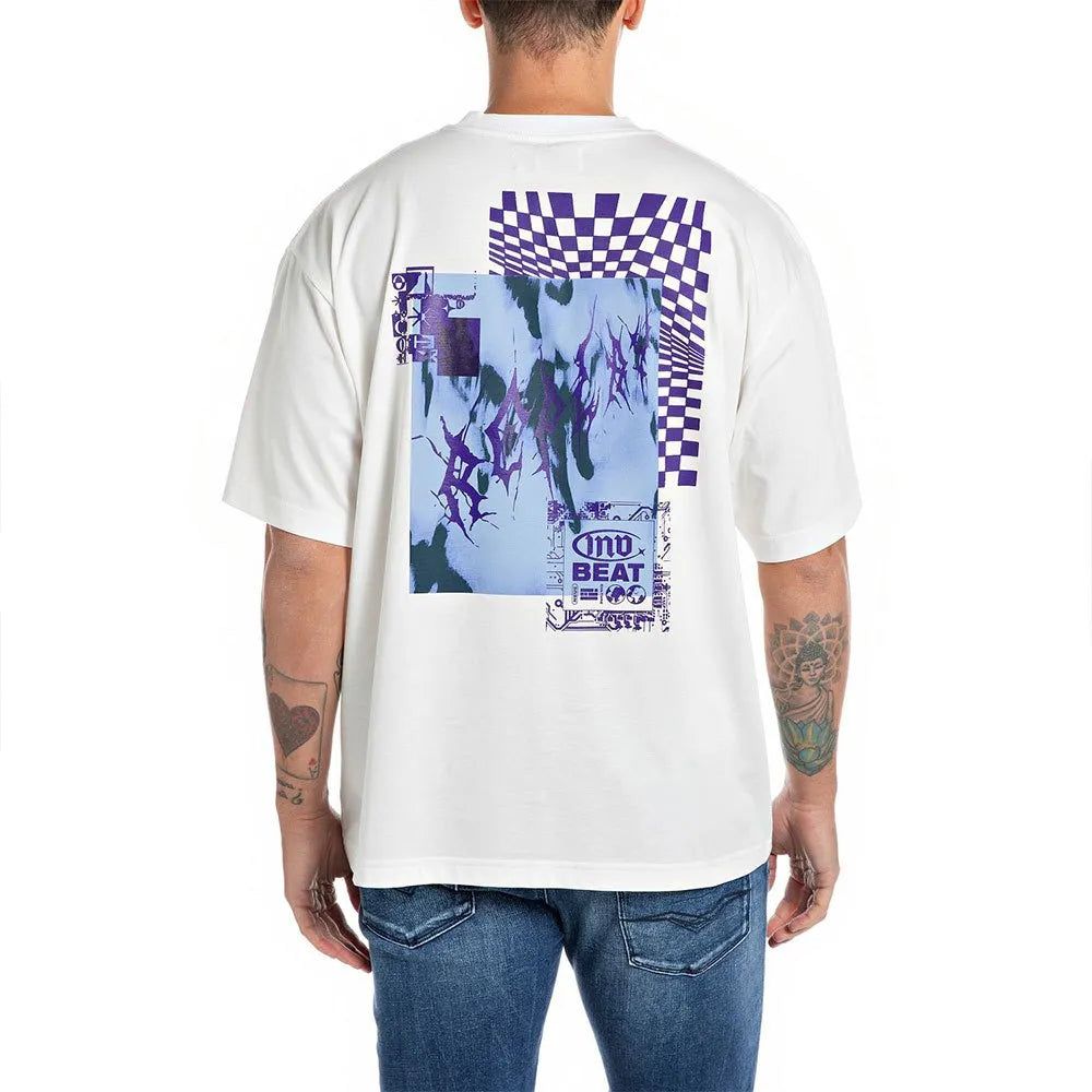 REPLAY PÁNSKÉ TRIČKO S POTISKEM