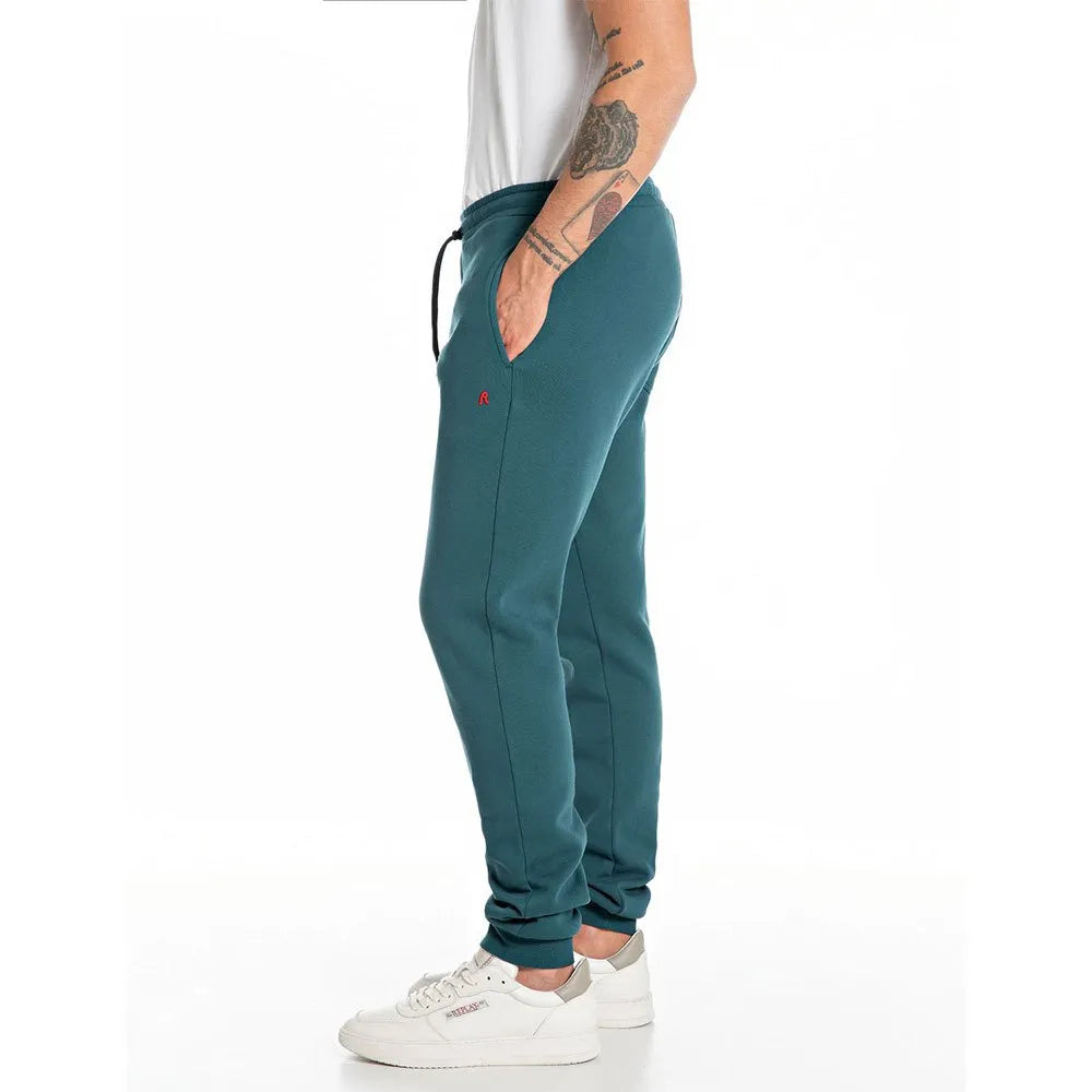 REPLAY PÁNSKÉ KALHOTY BĚŽNÉHO STŘIHU S VYŠITÝM R