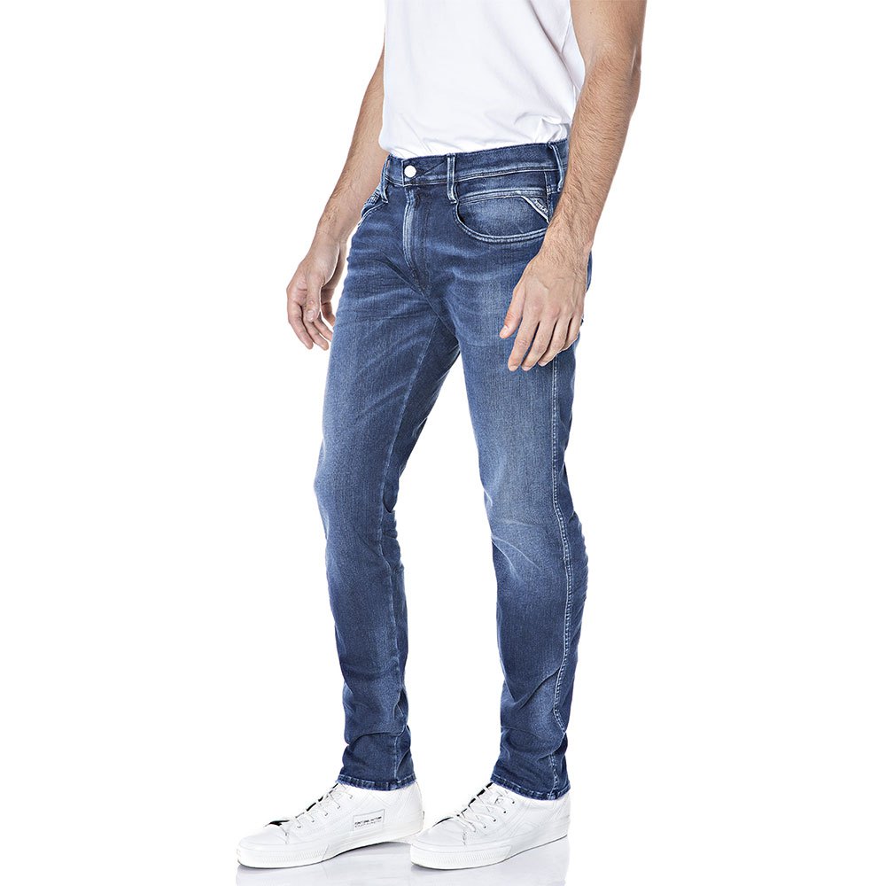 REPLAY PÁNSKÉ SLIM FIT HYPERFLEX ANBASS DŽÍNY - M914Y .000.661WI4