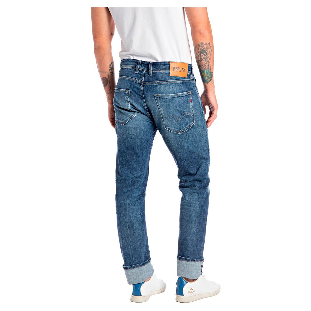 FÉRFI REPLAY SLIM-FIT FARMER GROVER PÁRNÁS MINTÁVAL