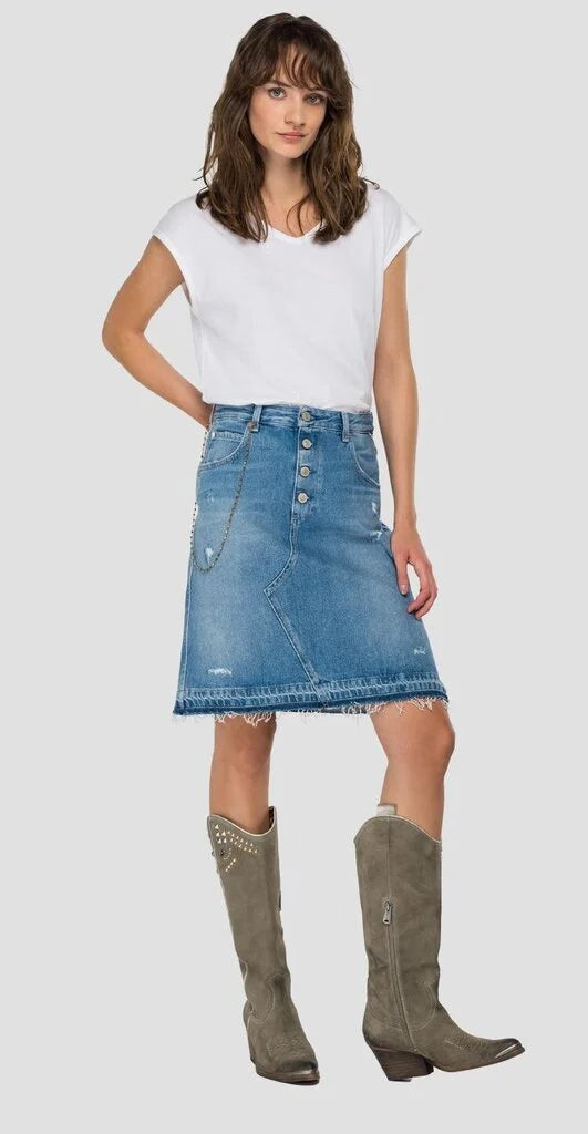 DÁMSKÁ REPLAY SUKNĚ KE KOLENŮM