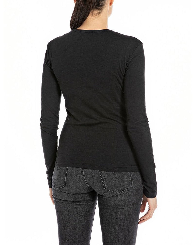 REPLAY DÁMSKÉ TRIČKO S DLOUHÝM RUKÁVEM