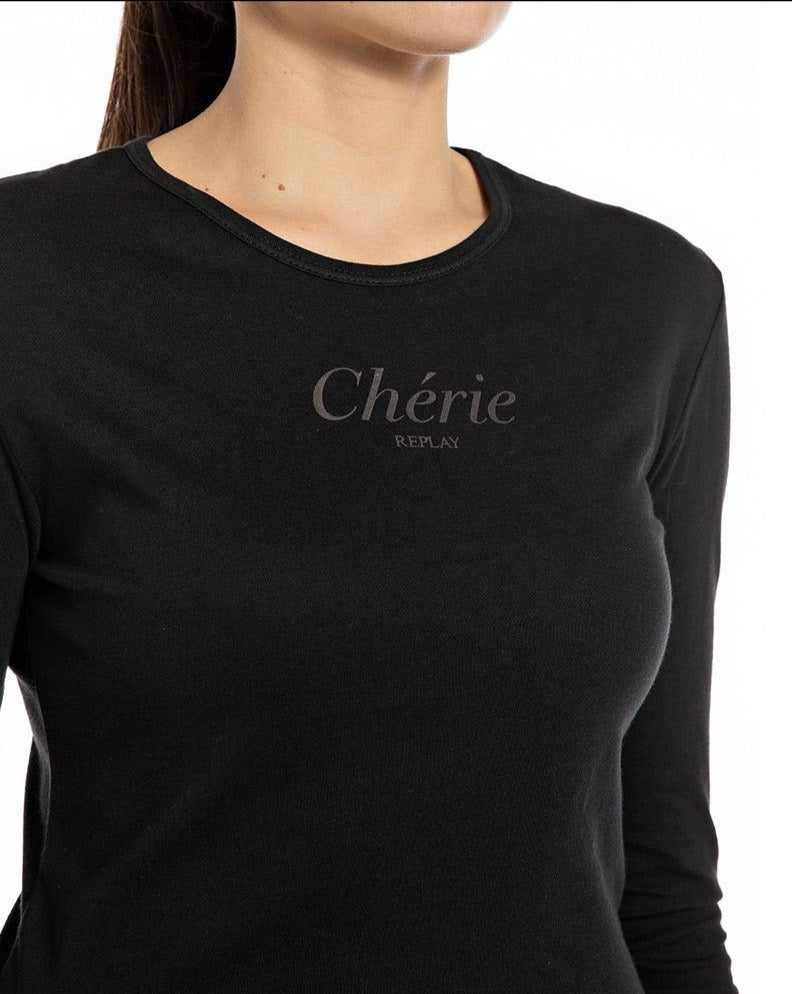 REPLAY DÁMSKÉ TRIČKO S DLOUHÝM RUKÁVEM