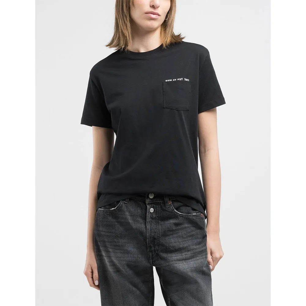 REPLAY DÁMSKÉ TRIČKO REGULAR STŘIHU S NÁPRSNÍ KAPSOU