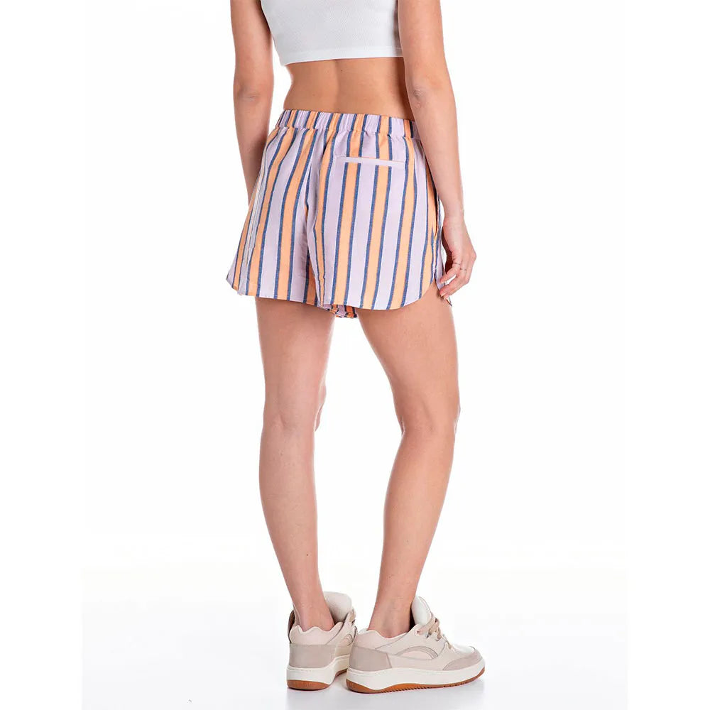 REPLAY NŐI SZÍNES CSÍKOS RÖVIDNADRÁG KÉNYELMES FAZONNAL 