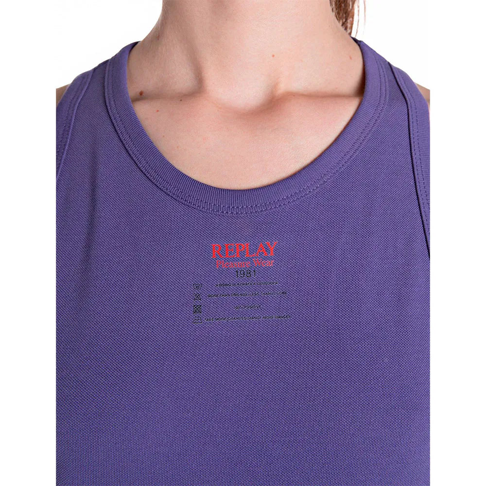 REPLAY MIDI ŠATY Z BAVLNENÉHO PIKÉ S POTLAČOM 