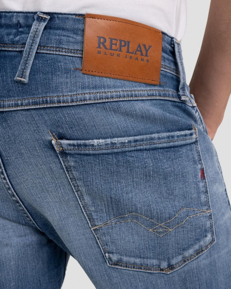 REPLAY PÁNSKE SLIM FIT ANBASS DŽÍNSY