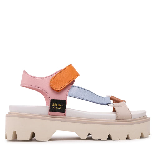 WOMEN'S BLAUER COLORFUL PLATFORM SANDALS 