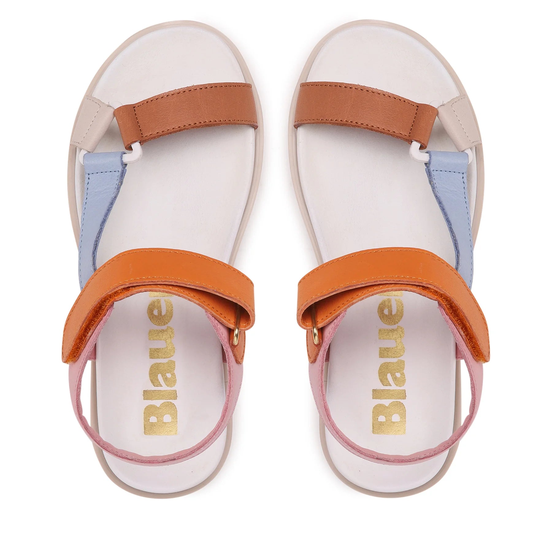 DÁMSKÉ BLAUER BAREVNÉ SANDÁLY NA PLATFORMĚ