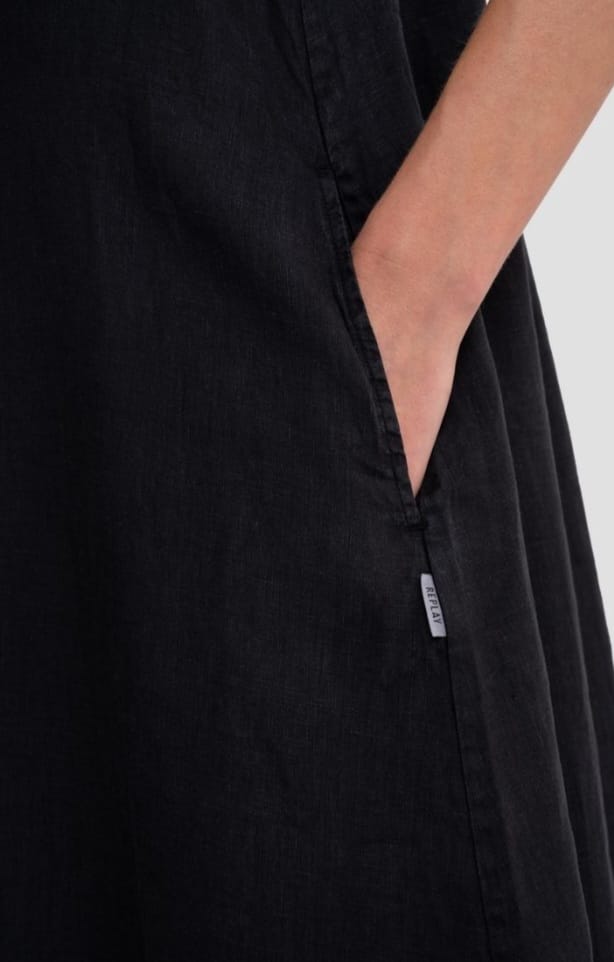 REPLAY LETNÍ MAXI ŠATY NA RAMÍNKA 