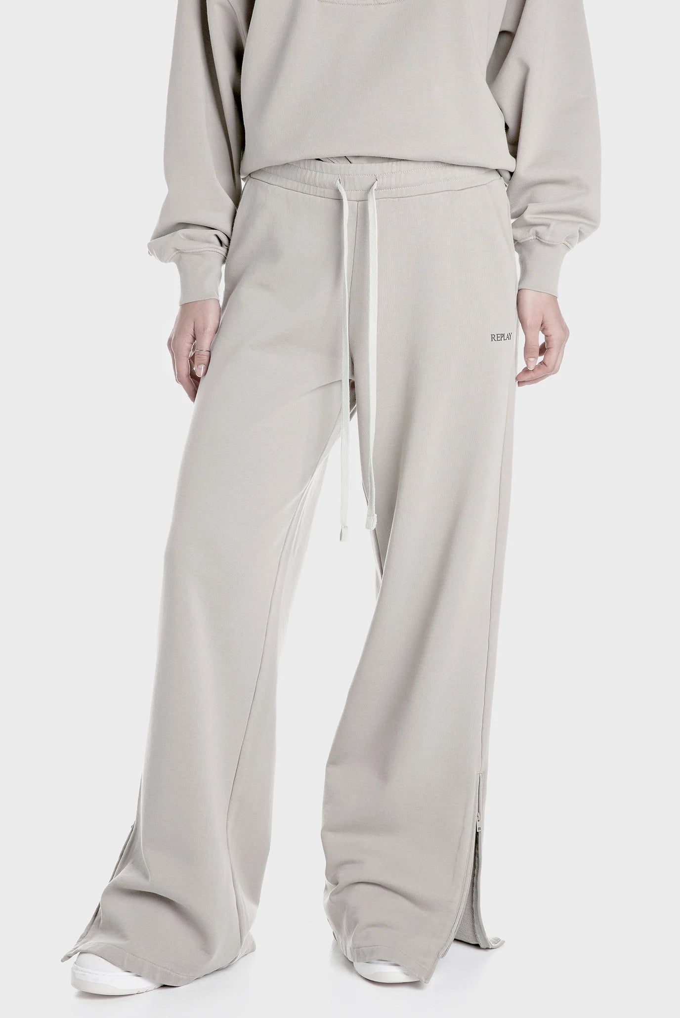 REPLAY WOMEN'S WIDE-LENGTH TROUSERS