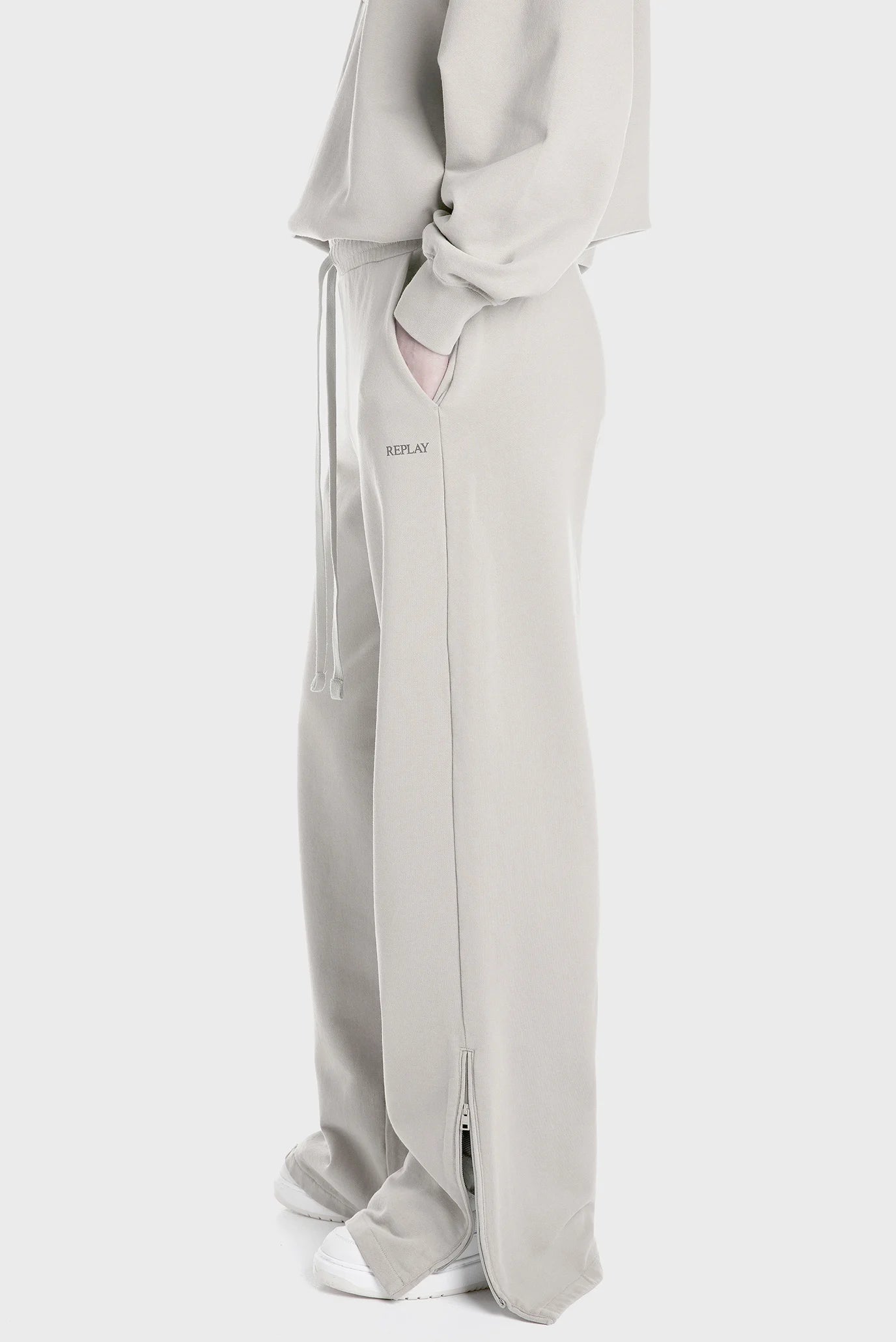 REPLAY WOMEN'S WIDE-LENGTH TROUSERS