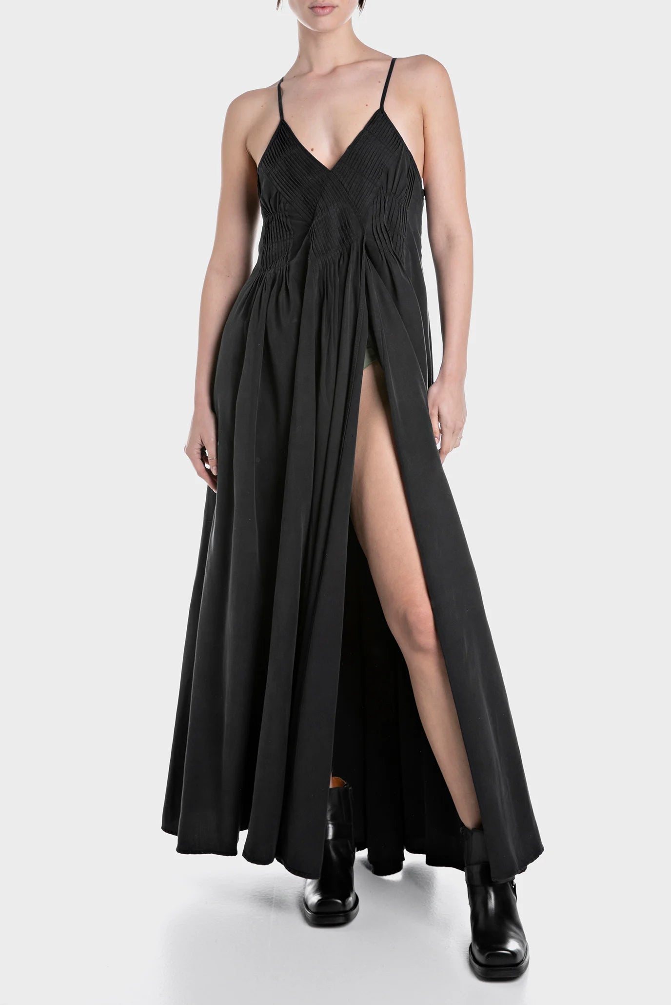 REPLAY DLOUHÉ ŠATY S MAXI ROZPARKEM